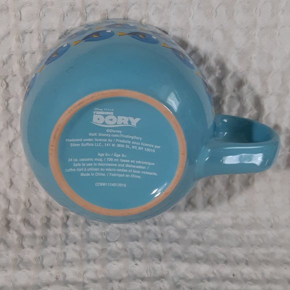 Disney Pixar FINDING DORY Blue Fish Coffee MUG Tea Soup Ice Cream 24 Ounce FUN - Picture 6 of 8